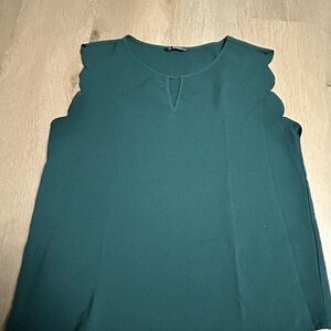 shein large green tank top